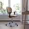 Flash Furniture Mesh Task Chair, 17-1/4" to 21", Fixed Arms, Coffee Brown H-2376-F-COF-ARMS-GG - alternate 1